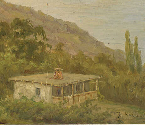 Крымов Николай Петрович. Летний пейзаж. Этюд 